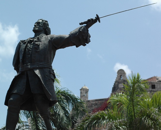 Monumento al Almirante Blas de Lezo en Cartagena de Indias